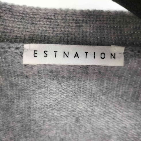 エストネーション ESTNATION ミドルゲージ ウールカーディガン レディース FREE